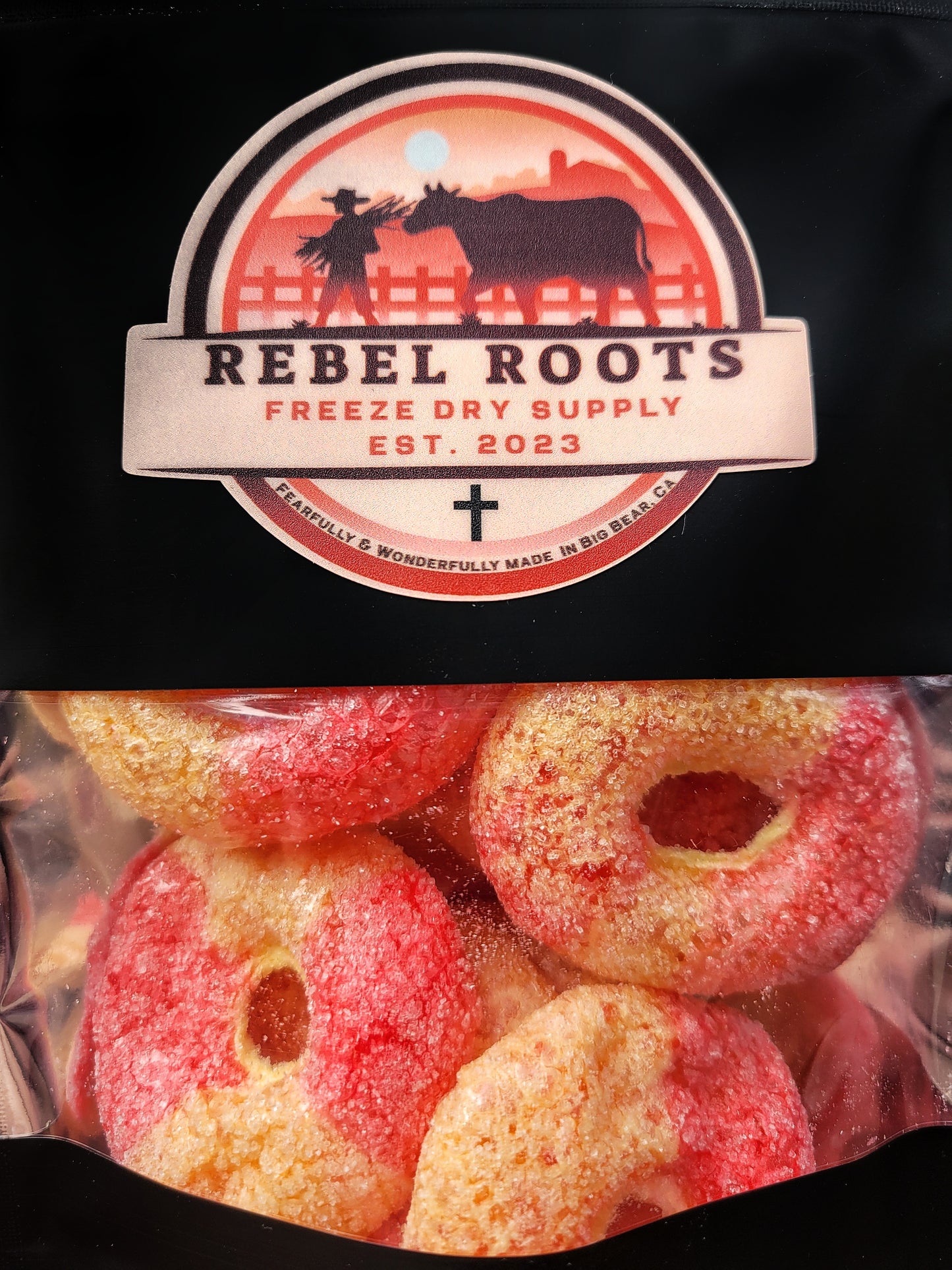 Crunchy Peach Puff Rings